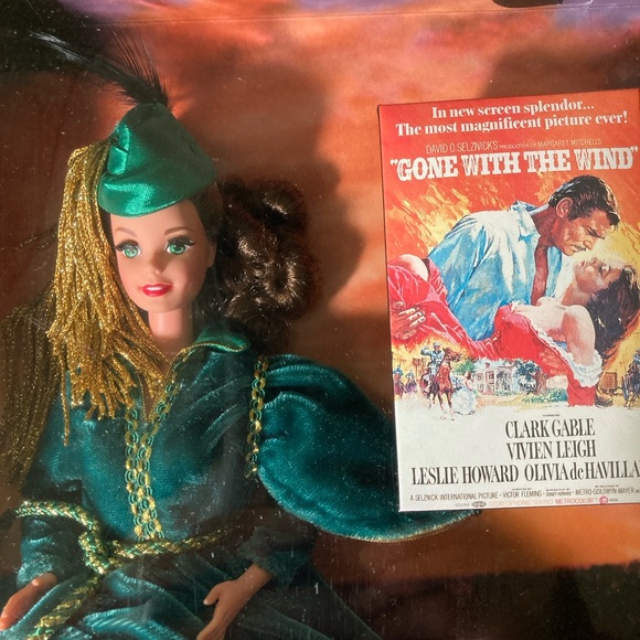 Gone with the Wind Collectible Barbie in Green Dress Gone with the Wind Collectible Barbie in Green Dress